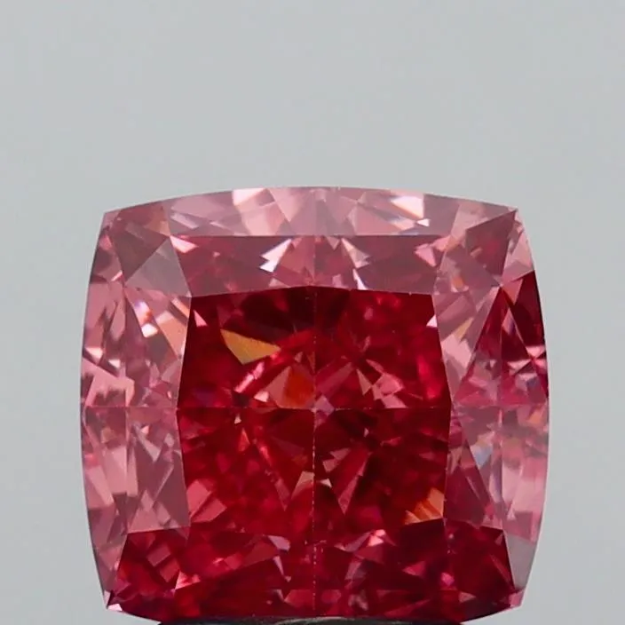 3.09ct Cushion modified Lab Grown Diamond (Colour Fancy Vivid Pink, Clarity VVS2, IGI Certified)