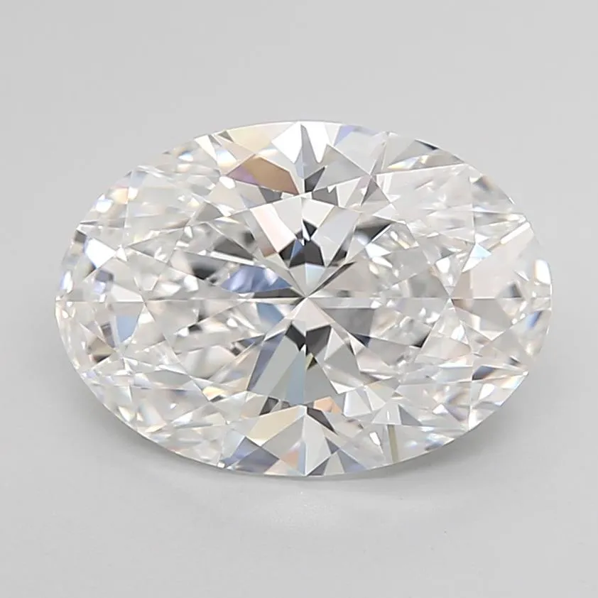 3.17ct Oval Lab Grown Diamond (Colour E, Clarity IF, Cut EX, IGI Certified)