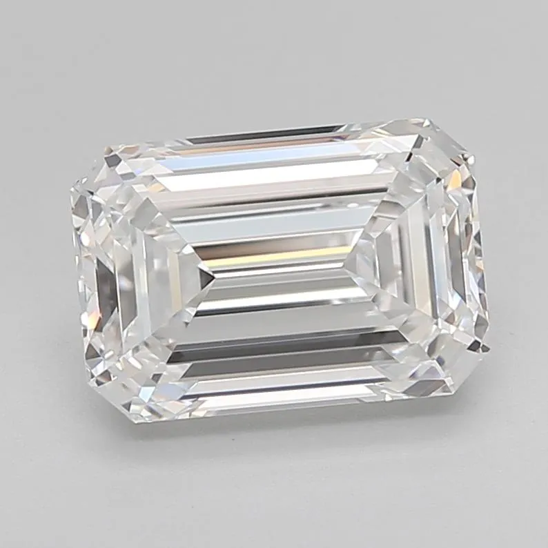 3.39ct Emerald Lab Grown Diamond (Colour E, Clarity VVS1, Cut EX, IGI Certified)