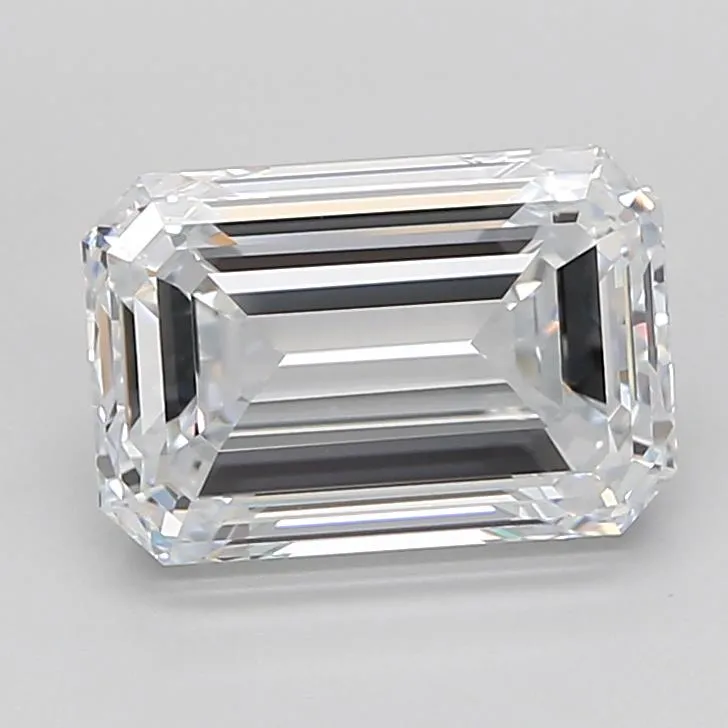 3.42ct Emerald Lab Grown Diamond (Colour E, Clarity IF, Cut EX, IGI Certified)