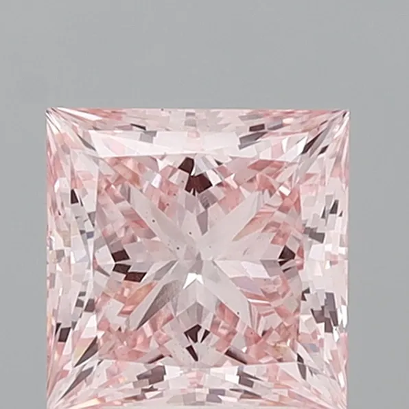 4.05ct Princess Lab Grown Diamond (Colour Fancy Vivid Pink, Clarity VS2, IGI Certified)