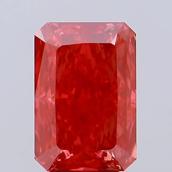 4.30ct Radiant Lab Grown Diamond (Colour Fancy Vivid Red, Clarity VS2, IGI Certified)