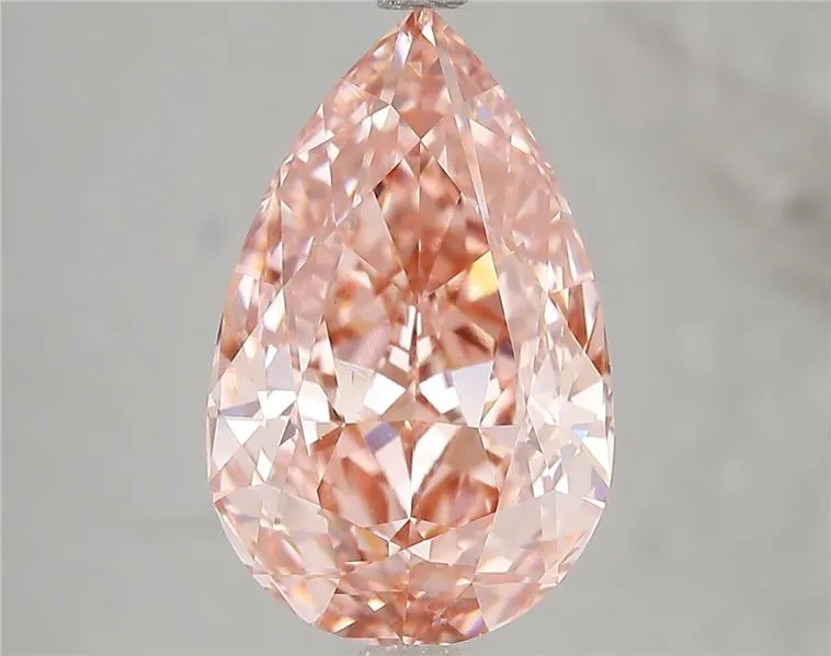 5.02ct Pear Lab Grown Diamond (Colour Fancy Vivid Pink, Clarity VS1, IGI Certified)