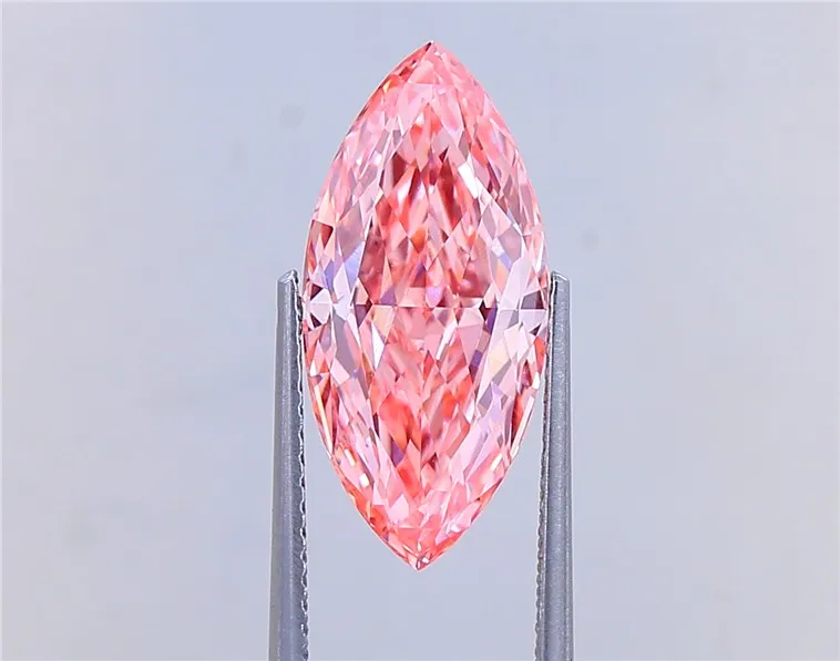 5.03ct Marquise Lab Grown Diamond (Colour Fancy Vivid Pink, Clarity VVS2, IGI Certified)