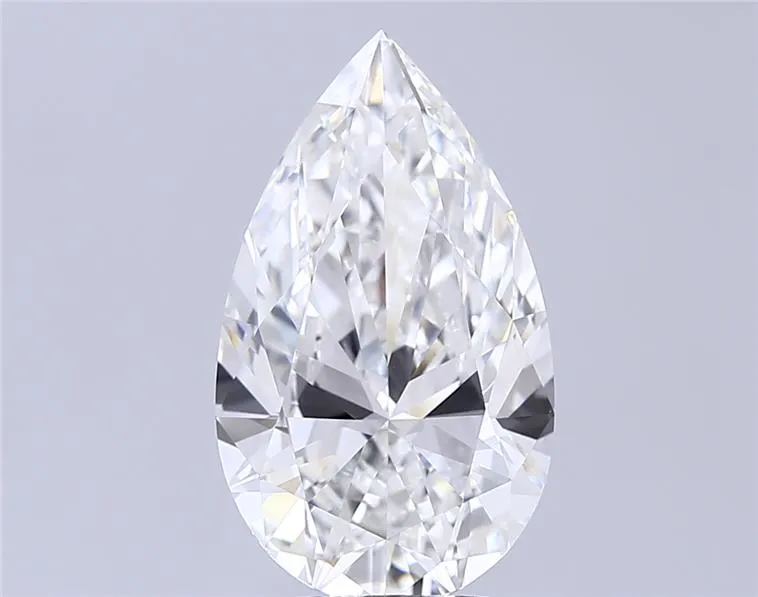 5.05ct Pear Lab Grown Diamond (Colour F, Clarity VVS2, IGI Certified)