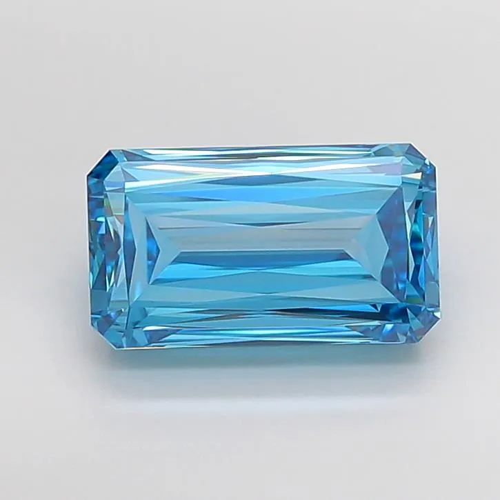 5.65ct Radiant Lab Grown Diamond (Colour Fancy Vivid Blue, Clarity VVS2, IGI Certified)