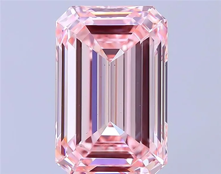 6.01ct Emerald Lab Grown Diamond (Colour Fancy Intense Pink, Clarity VS1, IGI Certified)