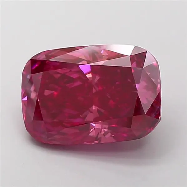 6.19ct Cushion modified Lab Grown Diamond (Colour Fancy Vivid Pink, Clarity VS2, IGI Certified)