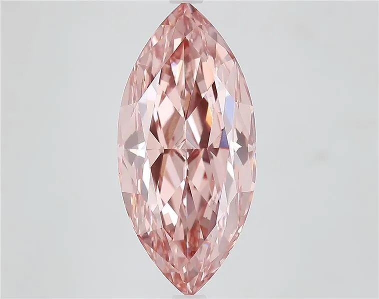 7.00ct Marquise Lab Grown Diamond (Colour Fancy Vivid Brownish Pink, Clarity VS1, IGI Certified)