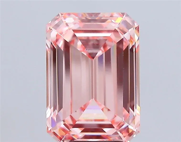 7.07ct Emerald Lab Grown Diamond (Colour Fancy Intense Pink, Clarity VVS2, IGI Certified)