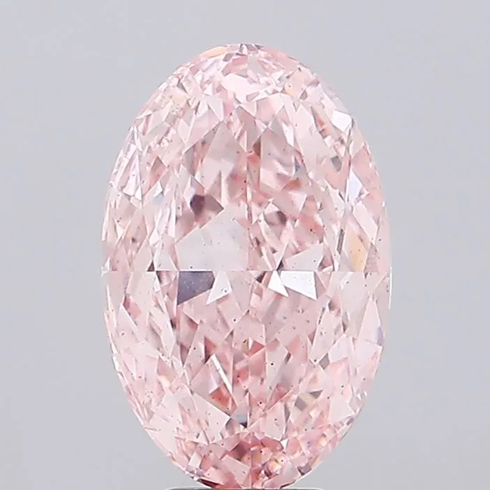 7.32ct Oval Lab Grown Diamond (Colour Fancy Intense Pink, Clarity VS2, IGI Certified)